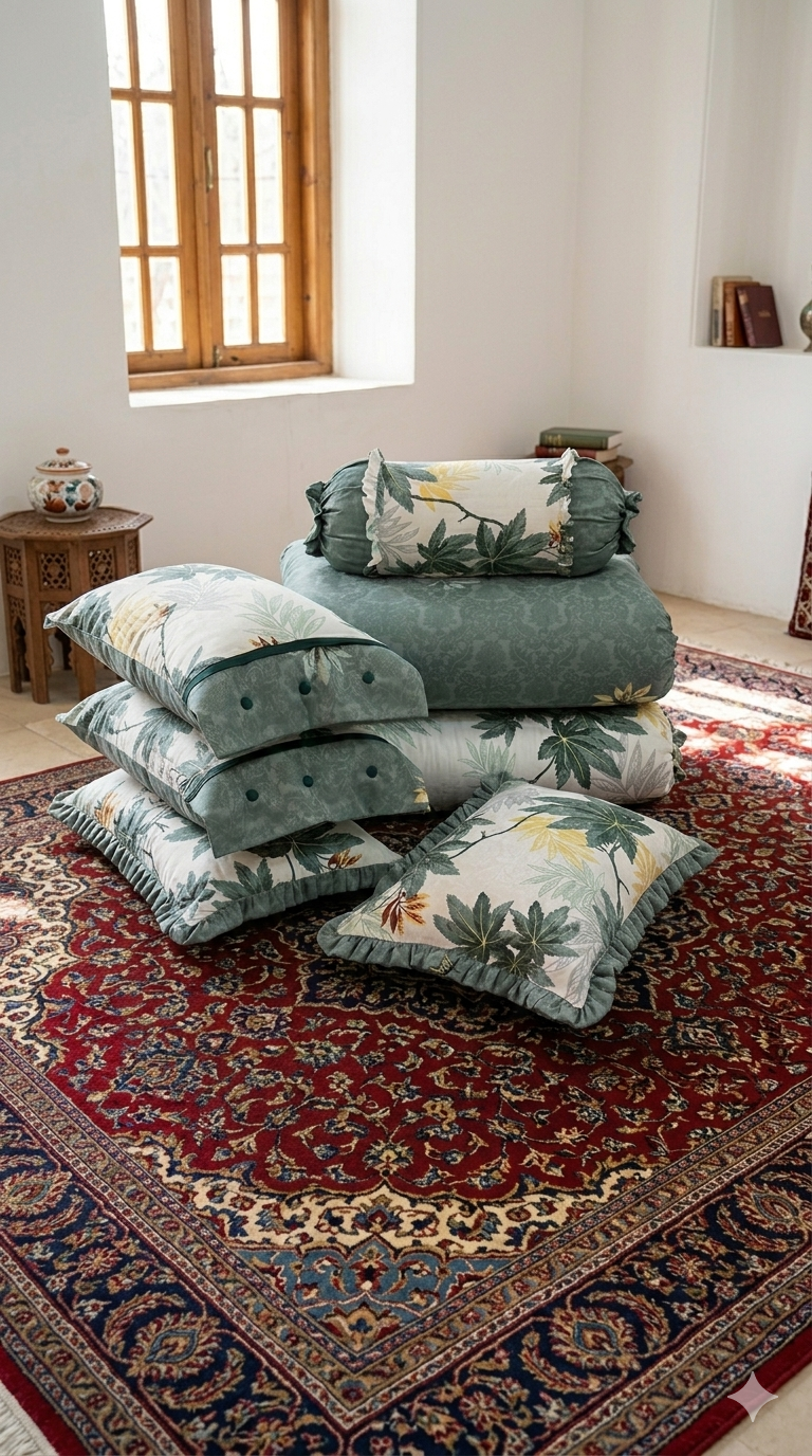 رختخواب مهمان جنس ژاکارد ابریشم