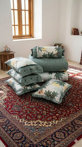 رختخواب مهمان جنس ژاکارد ابریشم