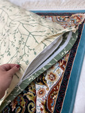 کاور تشک زیپدار دو رو و ۲عددروبالشی بغل چین دار شاخه🌿