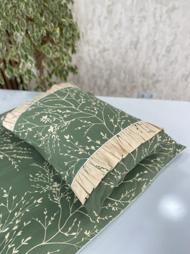 کاور تشک زیپدار دو رو و ۲عددروبالشی بغل چین دار شاخه🌿