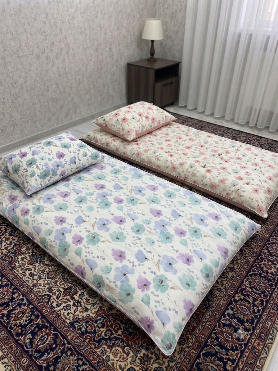 کاور تشک زیپدار به همراه ۲عدد روبالشی طرح سپهر🌿